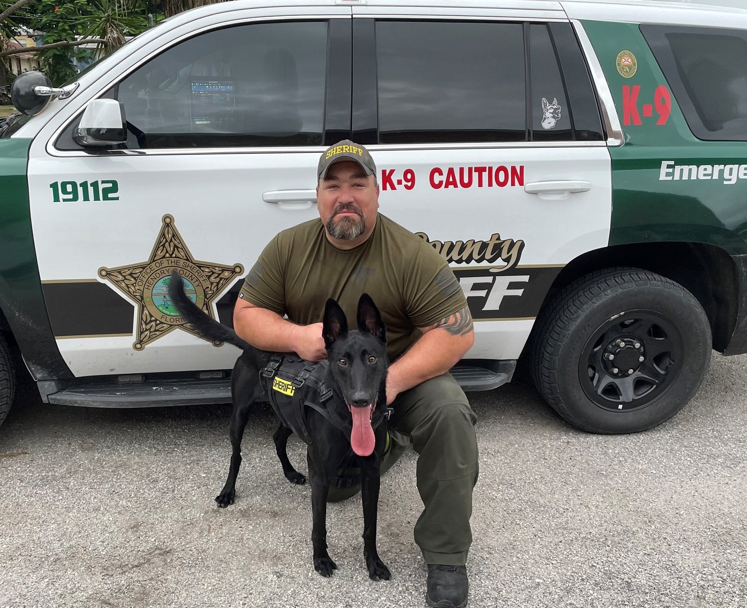 LABELLE -- Hendry County Sheriff’s Office is pleased to introduce the department's newest member K-9, Taz, and his handler Sgt. Lovadis Dominguez. Taz is a 2 year old Belgian Malinois and is a certified drug detection dog. Both Taz and Sgt. Dominguez have completed their training and are currently working together on the road. [Photo courtesy HCSO}